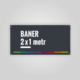 Druk banera jednostronnego 2x1 metr