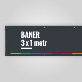 Druk banera 3x1 metr