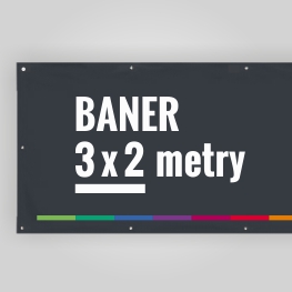 Druk banera jednostronnego 3x2 metr