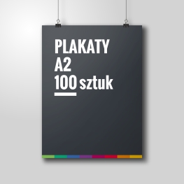 Druk plakatów A2, 100 sztuk, promocja