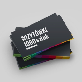 druk wizytówek, 1000 sztuk, papier kreda 350g