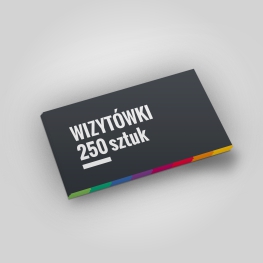 druk wizytówek, 250 sztuk, papier kreda 350g